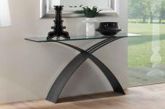 Mesa auxiliar para salón de cristal